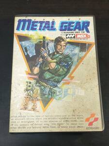 箱説付き 動作確認済 MSX2 METAL GEAR メタルギア ゲームソフト MEGA ROMカセット コナミ KONAMI メタルギア