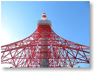 Art hand Auction Carte postale photo originale 12 novembre, Tour de Tokyo 2021 sous le ciel bleu Photo de paysage Vol.19, Documents imprimés, Carte postale, Carte postale, Paysage, Nature