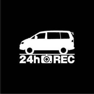 [do RaRe ko] Mitsubishi Delica Space Gear [PA4W series ] latter term type 24 hour video recording middle sticker 
