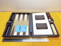 貴重　Backgammon　バックギャモン　ボードゲーム　テーブルゲーム　取説付き　Tsukuda Original　現状品_画像4