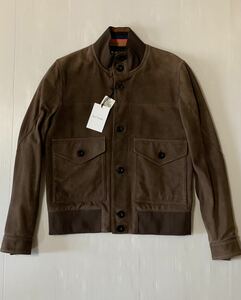 ☆未使用 Paul Smith ポールスミス 30PF 273-126 レザージャケット やぎ革 ジャケット ブラウン　Lサイズ 