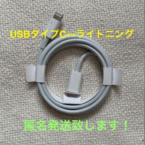 iPhoneSE 付属の充電ケーブル 純正品 ライトニング USBタイプC