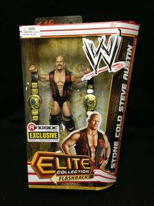 MATTLE：WWE ショップ限定 ELITE スティーブ・オースチン w/ダブルベルト （未開封品）