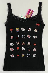 Lily&Betty collaboration putty .&jimi-P&J race Cami free size Sanrio 2010 year black made in Japan 