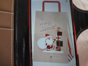 新品。かわいいクリスマス柄の紙袋、50枚セット、大量、まとめて、サンタ柄、ラッピング、プレゼント