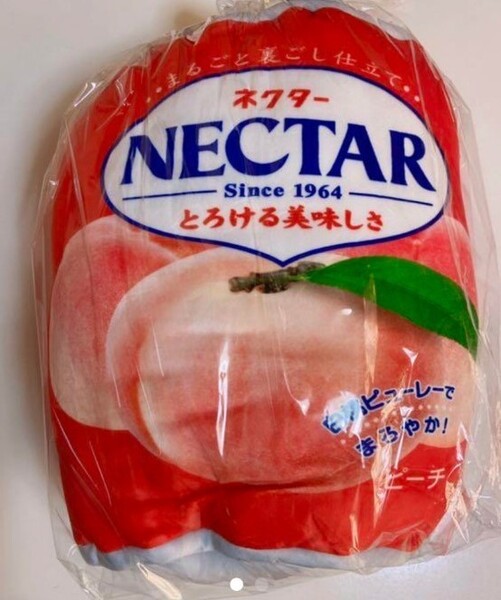 不二家のネクター ビッグクッション 白桃 ピーチ