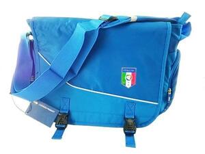 メッセンジャーバッグ Federazione Italiana Giuoco Calcio 縦30x横47xマチ12cm サッカー FIGC ブルー