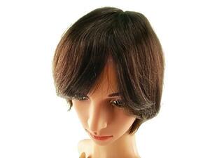  full wig person wool 100% ground . attaching air Lee Short super light weight total hand .. chestnut color 