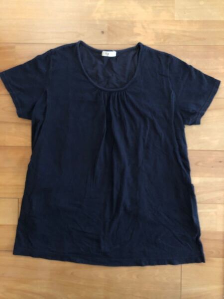 ワコール マタニティ M〜L 半袖Tシャツ ネイビー 授乳