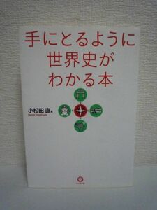 手にとるように世界史がわかる本 ★ 小松田直 ◆ 人類の叡智と愚行700万年を一冊でなぞる 一般教養に触れながら人類史を大づかみ 歴史背景