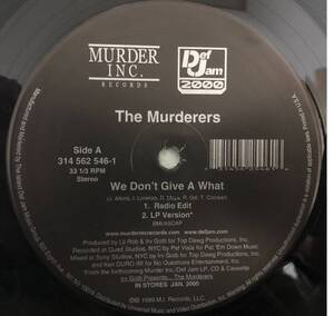 US ORIGINAL / THE MURDERERS / WE DON'T GIVE A WHAT (ロッキーテーマ引用) / 1999 HIPHOP