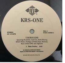 US ORIGINAL / KRS-ONE / 5 BOROUGHS / FEAT BUCKSHOT CAM'RON KEITH MURRAY KILLAH PRIEST MOBB DEEP REDMAN RUN 1998 HIPHOP_画像3