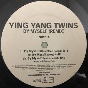 US PROMO ONLY / YING YANG TWINS / BY MYSELF REMIX / ATL ETERNALLY / SOUND OFF / TWURKULATOR / 2002 HIPHOP