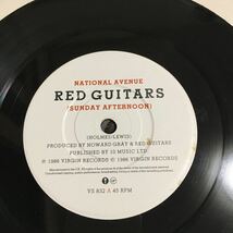 貴重シングル 7” RED GUITARS レッド・ギターズ NATIONAL AVENUE (SUNDAY AFTERNOON) KING AND COUNTRY 1986 VIRGIN RECORDS 輸入盤 _画像4