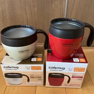 新品未使用☆ 真空スープカップマグカップ350 パール金属 2個セット バニラストロベリー