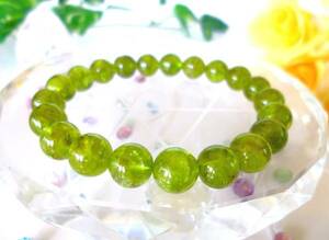 * rare *1 point thing *..* bright hope * Hara . jpy full * sun. stone *ivu person g emerald * high quality AAA* peridot *9mm*16cm*27g*