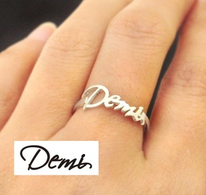  silver 925 custom-made name ring your autograph 