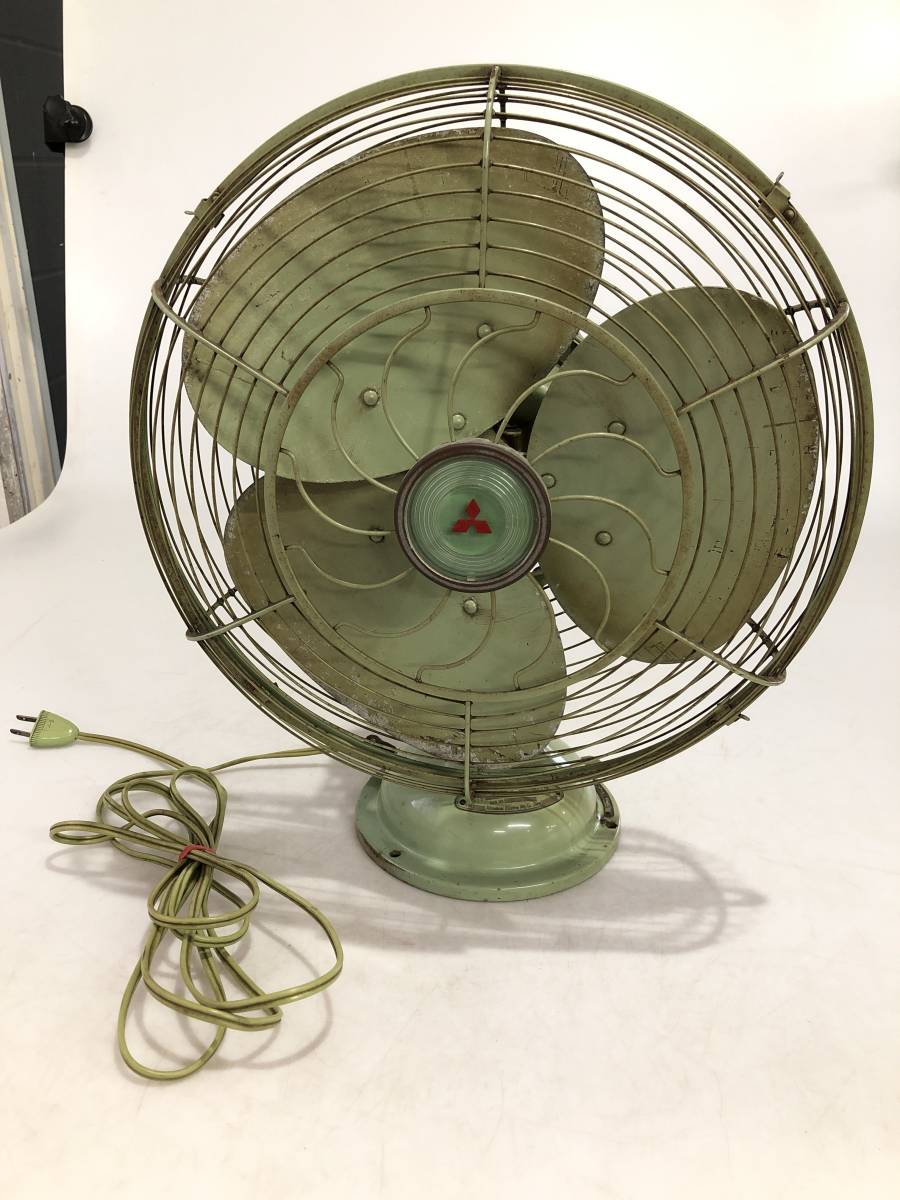 福袋セール X3 扇風機 アンティーク三菱 100v 12in Fan A C Electric 当時物 レトロ扇風機 Mitsubishi 三菱扇風機 昭和レトロ 扇風機 Labelians Fr