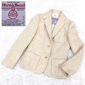IENA × Harris Tweed イエナ ハリス ツイード テーラードジャケット ピュアニューウール レディース