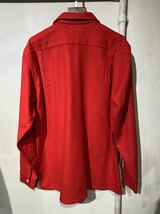 【即決】60s ヴィンテージ ウールボックスシャツ box shirt 赤 レッド 美品 60年代 ビンテージ_画像3