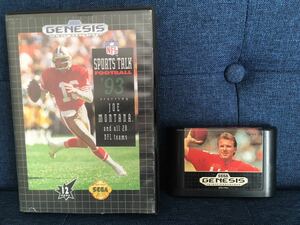 【SPORTS TALK FOOTBALL JOE MONTANA '93】 北米版セガ ジェネシス用ソフト ②