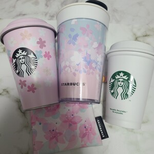 超希少!スタバ サクラ タンブラー スターバックスヴィア缶 リユーザブルカップ 巾着セット