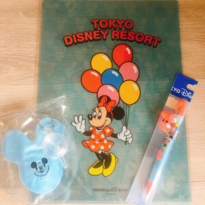 ディズニー　バルーン　ボールペン　カプセルトイ　クリアファイル