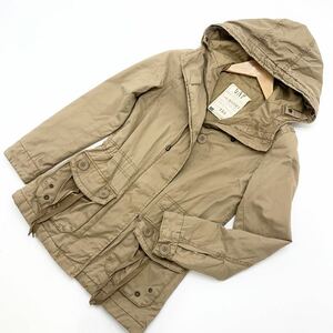  Gap GAP XXS lady's Mod's Coat military design cotton Parker f-ti.... feather woven .. casual wear!#EB138