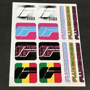 FLUX フラックス【LOGO SET SHEET STICKER】RASTA 1 14.5cm 新品正規 ステッカー（郵便送料込み）