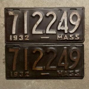 19 32te.-s Ford license plate number Vintage genuine article the truth thing Ame car hot rod custom show masachu-setsu