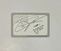 オニュ SHINee The 2nd ALBUM LUCIFER 韓国盤 トレカ ONEW Photocard_画像2