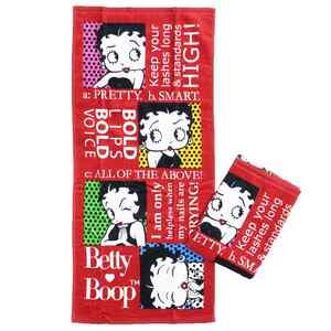 ◆新品　ベティブープ　ベティさん　プリントロングタオル2枚セット　フェイスタオル　No2　ニューベティ　Betty Boop