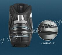 新品SALE! ライディングシューズ メンズ 靴 レーシングブーツ 合革 安全フェイクレザー バイク用ツーリング グリーン [ サイズ 色 選択可 ]_画像5