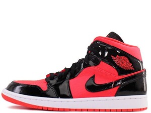 NIKE/ナイキ★WMNS AIR JORDAN1 MID/ウィメンズ エアジョーダン1 ミッド★赤×黒★27cm