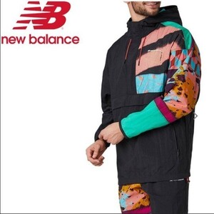 NB スポーツスタイルマイケルリーダーアノラックジャケットMJ01569-BK