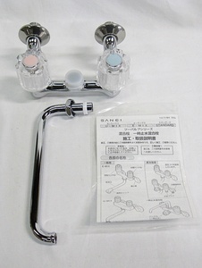 SANEI(三栄水栓) キッチン用壁付2バルブ混合栓(一般地用)CK211-13