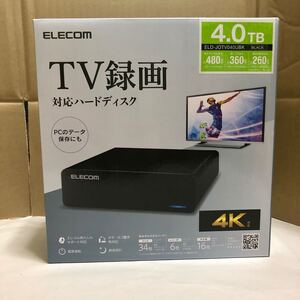ELECOM エレコム USB3.2(Gen1)/USB3.1 外付けハードディスク HDD 4TB ELD-JOTV040UBK