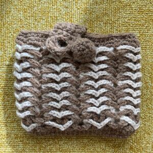 ポーチ 毛糸手編み ハンドメイド