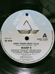 WARP 9 - LIGHT YEARS AWAY【12inch】1983' UK盤/Old School/Electro/Rare