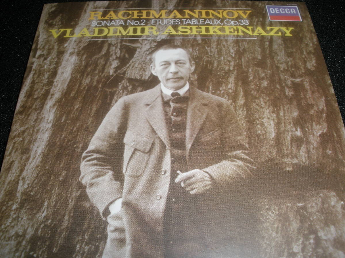 Ashkenazy Rachmaninov Sonate pour piano n° 2 Édition originale 8 études picturales Images sonores 33 36 Decca Veste en papier originale Bon état, CD, classique, musique instrumentale