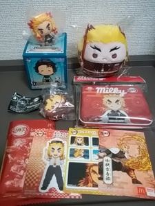 煉獄杏寿郎 鬼滅の刃 一番くじ 鬼殺の志 G賞ちょこのっこフィギュア ミルキー缶 ふわコロりん 滅!カプセルラバーマスコット マクドナルド