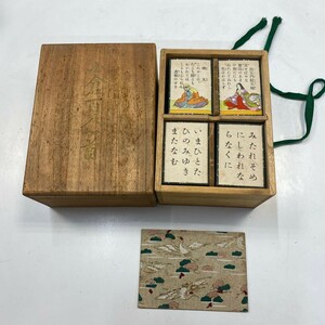 Ogura Hyakunin Ichicho Showa Retro Paulownia Box