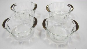  new goods * antique glass tableware Pyrex PYREX 4 piece set 