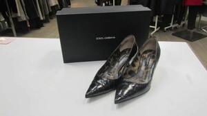 DOLCE & GABBANA/ Dolce&Gabbana * leather × shoes * pumps size 35