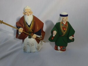 高砂人形　日本人形　置物　　夫婦円満　2個セット