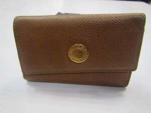 *BVLGARI/ BVLGARY * Junk *20234 * tea leather *6 ream key case * free shipping 