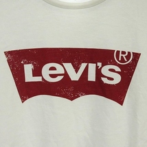 リーバイス Levi's Tシャツ カットソー バットウィング ロゴ 半袖 コットン 白 ホワイト L/G ■SM メンズ_画像6