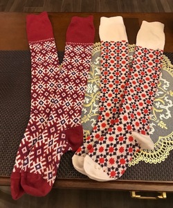  lady's cute . knee-high socks 2 pairs set!