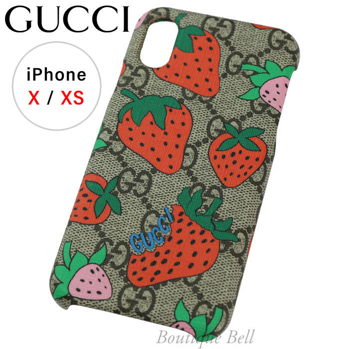 残り１【新品】GUCCI グッチ ロゴ iPhoneX/XS iPhoneケース-