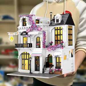 [新作] LEGO互換 LEGO風 ヨーロッパガーデンストリート③ LED付き 2053ピース